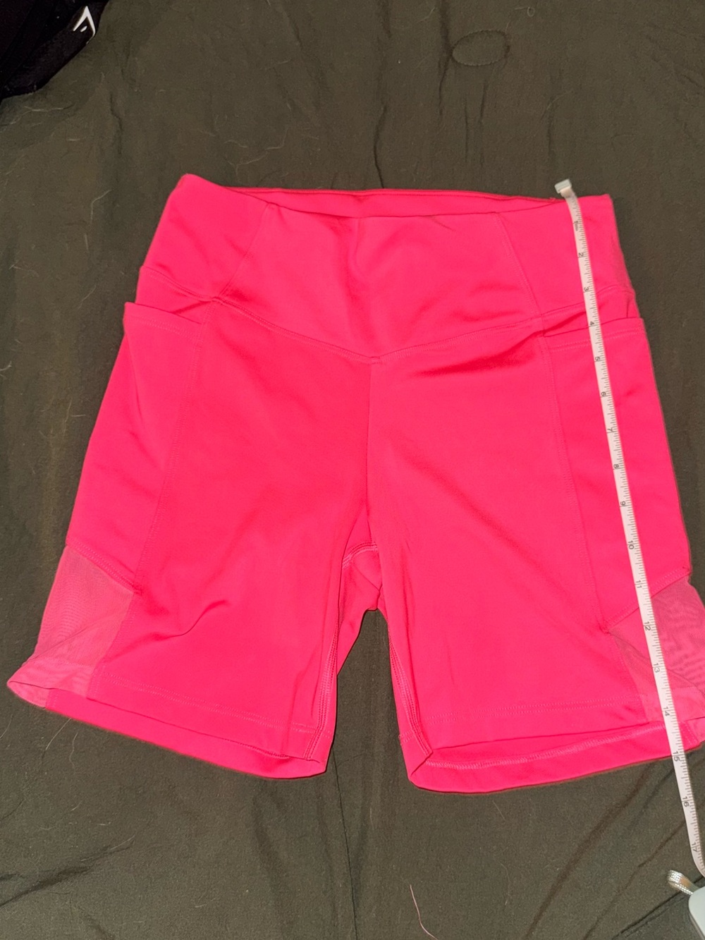 PINK Victoria's Secret Bright Hot Pink High-Rise Bike Shorts